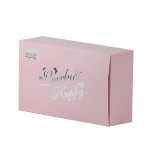Custom Printing Pink Folding Cardboard Carton Box